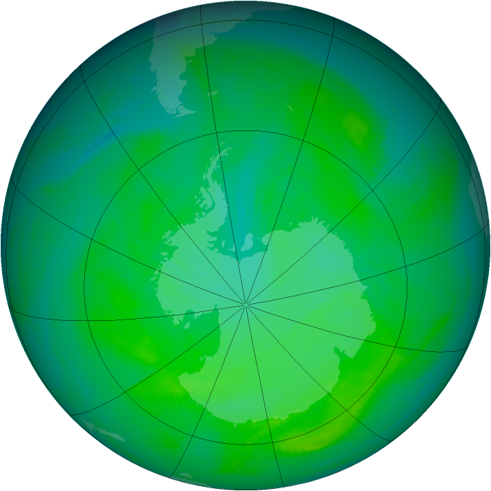 Ozone Map 1981-12-22